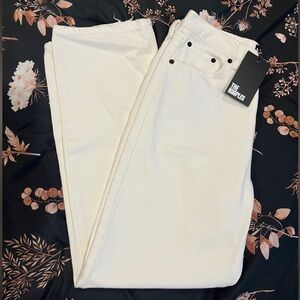 The Kooples White/Light Cream Straight Leg Jeans